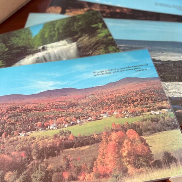 Vintage 1970s Inspirational Placemats set of 6 - Picture 4 of 10